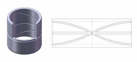 Dual-8-shape-oil-grooves