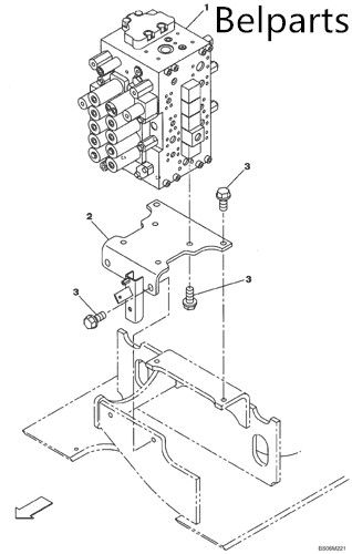 Assy van điều khiển chính thủy lực