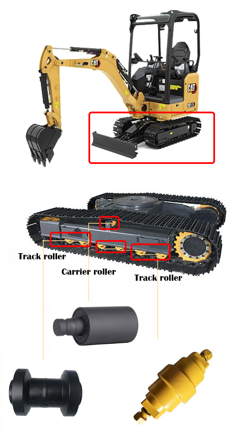 Sottocarro per miniescavatore