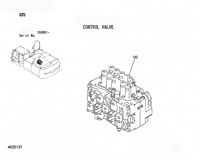 ZX330-3-ZX350-3-Valve de commande principale