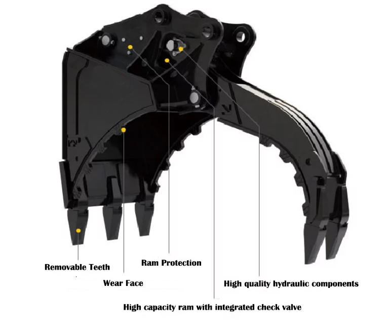 grapple-bucket-structure