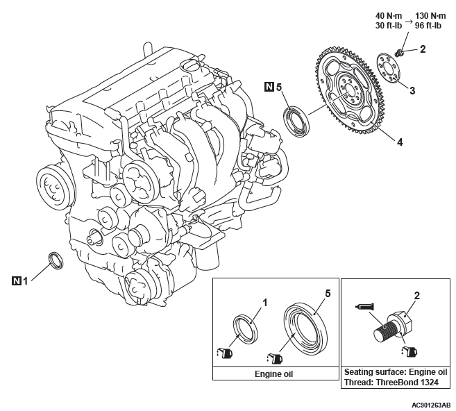 mitsubish-crankshaft-oil-seal