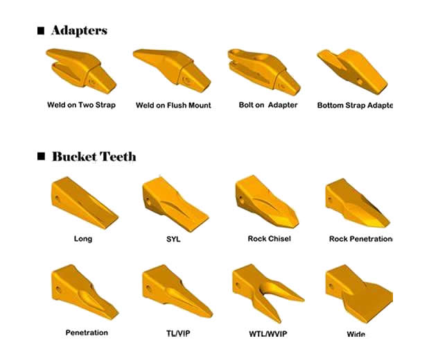 thumbnail image 2 of 6-Pack Hensley Style Backhoe & Mini Excavator Bucket Teeth With Pins – X156F Fit 2 of 6